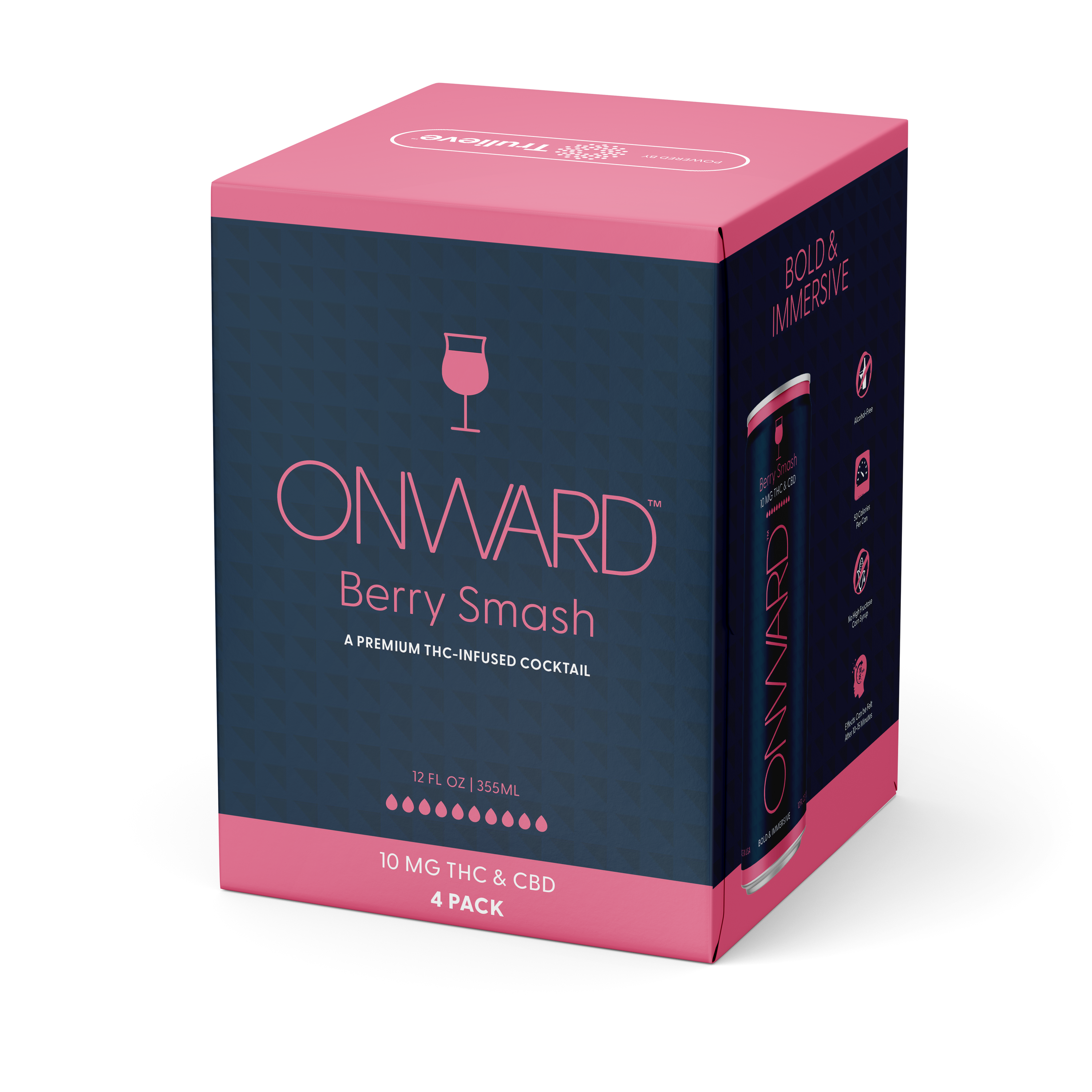Onward Berry Smash 10mg THC & CBD Case