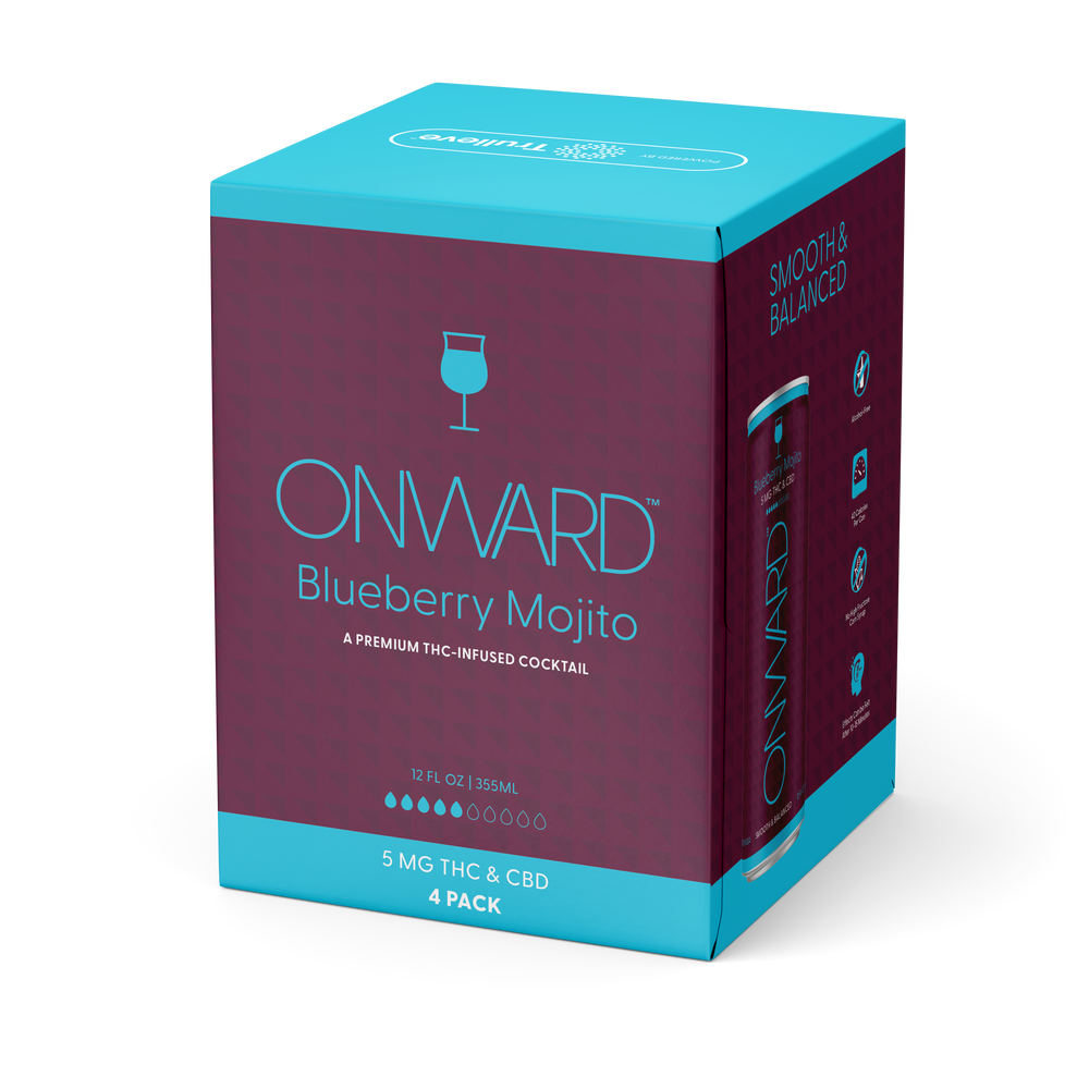 Onward Blueberry Mojito Premium THC-Infused Cocktail