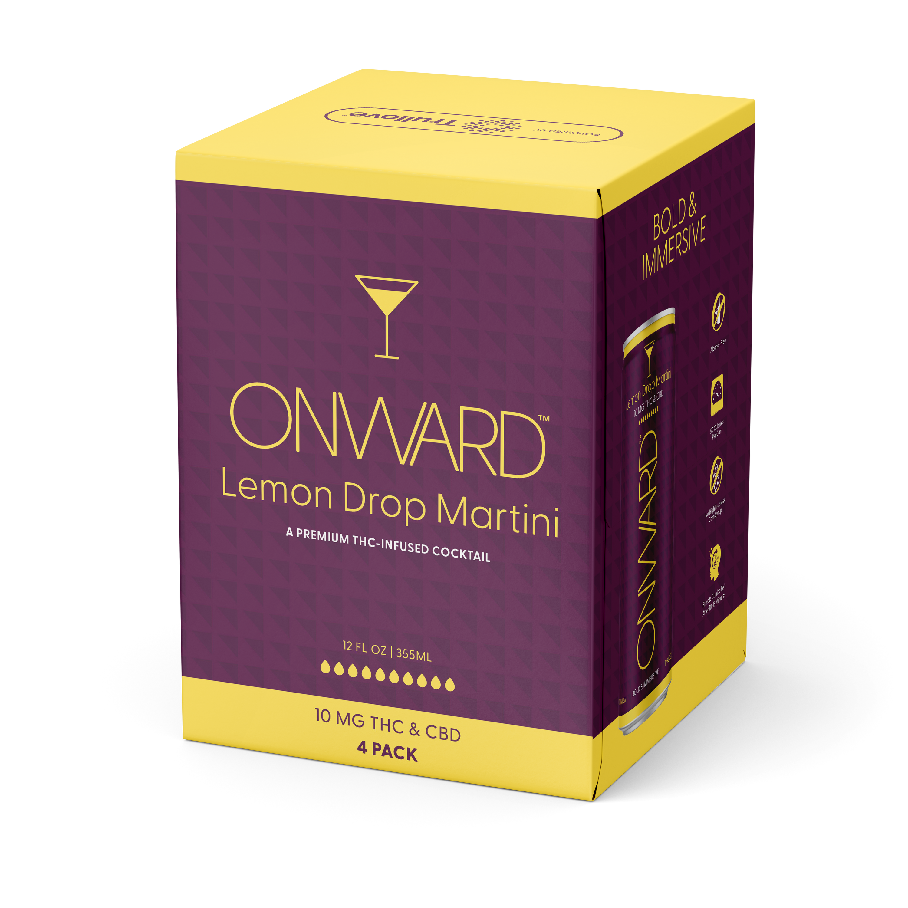 Onward Lemon Drop Martini 10mg THC & CBD Case