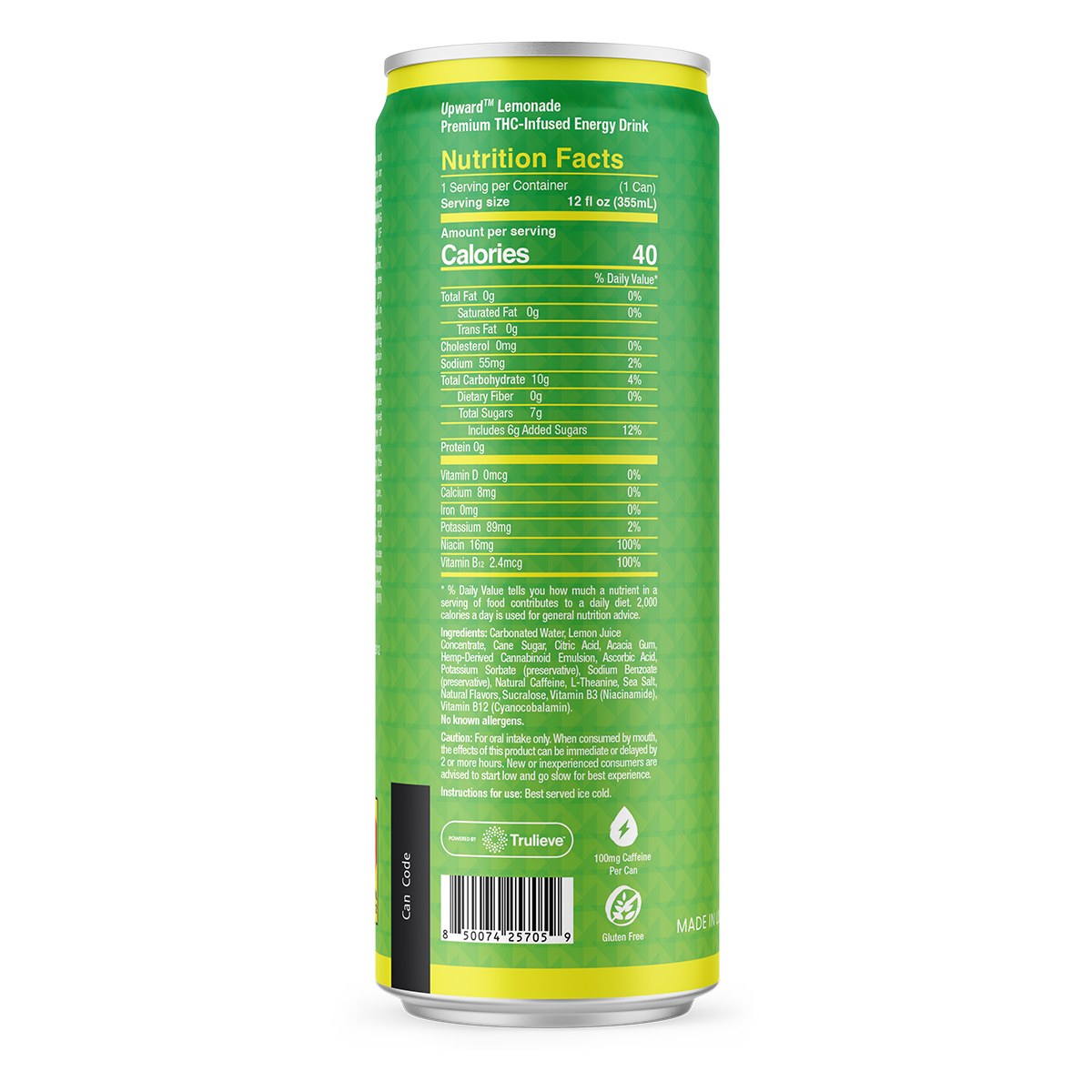Lemonade 5MG Nutrition Facts
