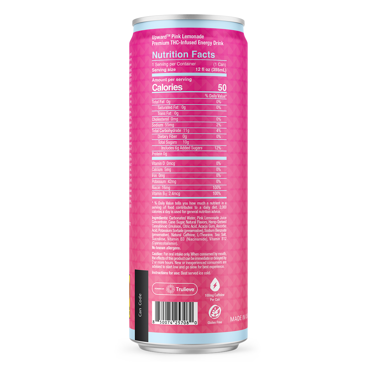 Pink Lemonade 10MG Nutrition Facts - Back