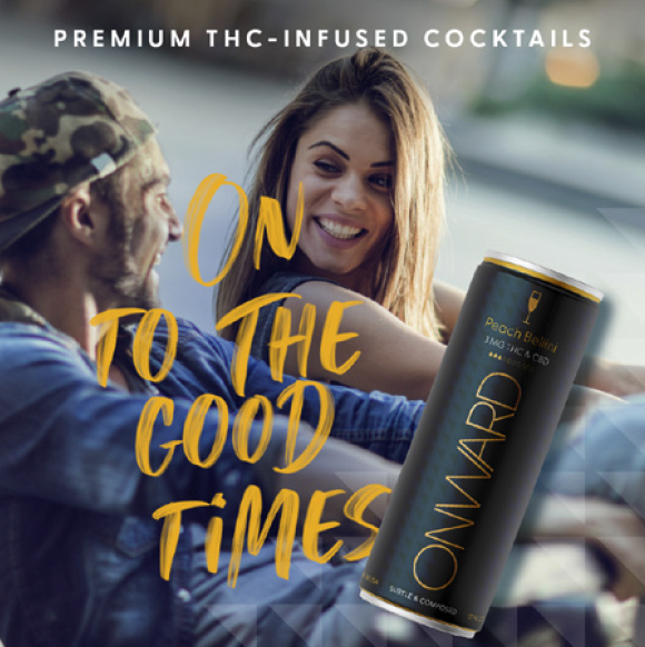 Premium THC-Infused Cocktails Social Media Post