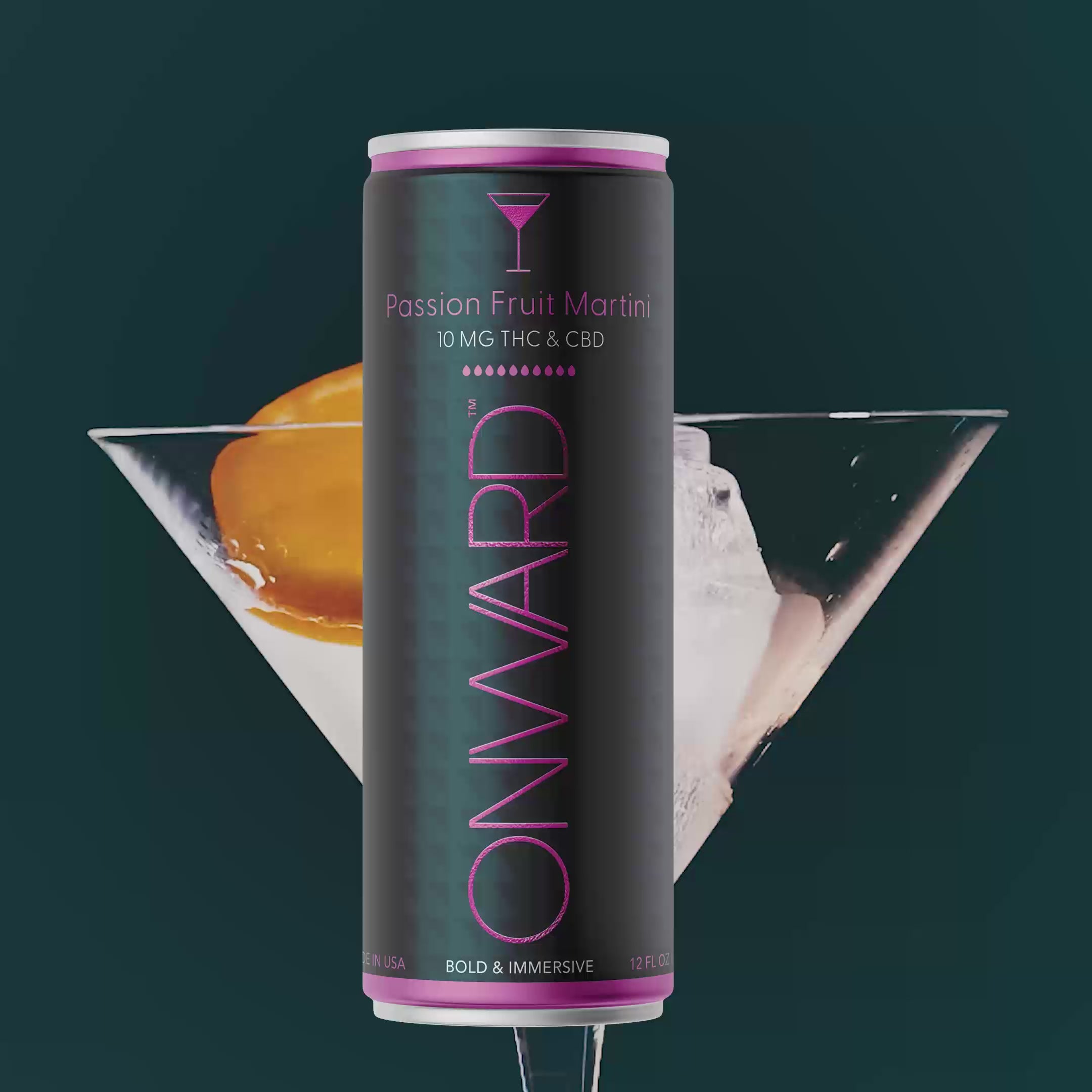 Onward Passion Fruit Martini 10MG THC & CBD Video